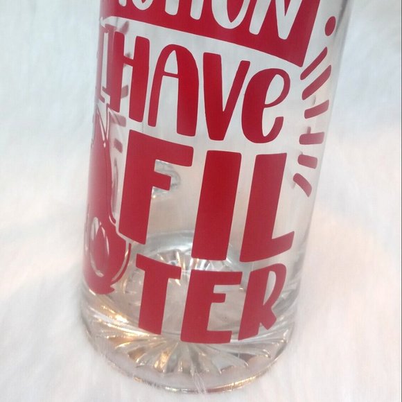 Glass Beer Mug heavy clear Custom Design Red 26.5oz Unisex Personalized - Picture 3 of 7